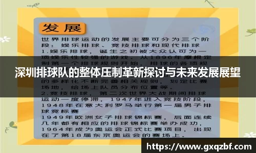 深圳排球队的整体压制革新探讨与未来发展展望